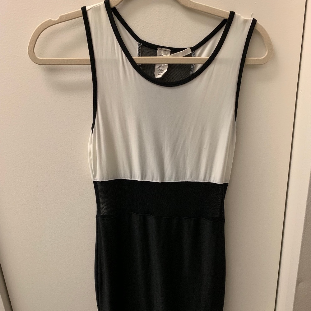 Canzone Mesh Cut Outs Fitted Sexy Dress